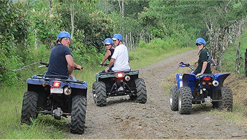 ATV going cross-country