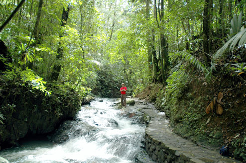 River feeding the hot springs entered via LaFinca ATV Ride