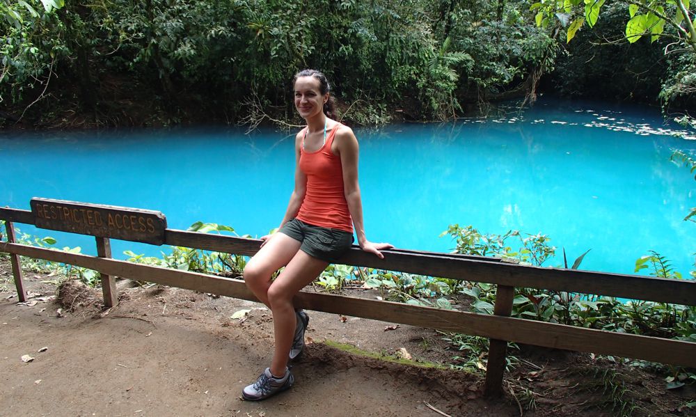 Stop on trail of Rio Celeste, Costa Rica