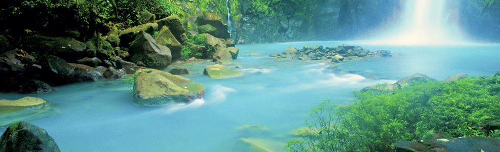 Celeste River Waterfall in dry season