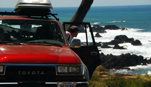 Rosita, 1993 Land Cruiser, at the beach